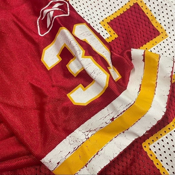 Kids Boys Priest Holmes Kansas City Chiefs Reebok NFL Football Sports Jersey - Picture 6 of 8